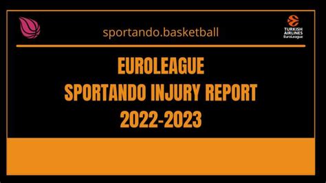 EuroLeague Round 24 and 25: Injury report .
